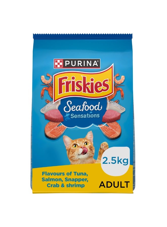 Purina Friskies Adult Seafood Sensations Dry Cat Food - Image 1