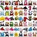 Uzoxlsn 56 Pack Mini Plush Animals Toys Bulk Small Stuffed Ocean Animal Toy Set Keychain Decoration for Claw Machine Birthday Party Favor Goodie Bag Fillers Valentines Classroom Prize Box School Reward - Image 4