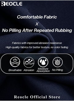 REOCLE Men's T Shirt with High Neck Basic Designed Undershirt Slim Fit Top Casual Turtleneck T-Shirt Short Sleeve Summer Basic Tops  - Image 2