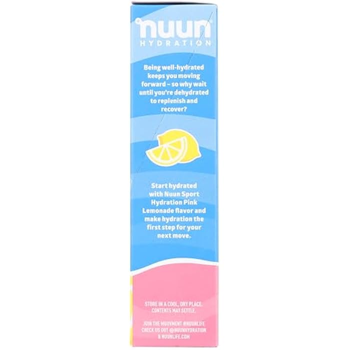 Nuun Pink Lemonade Sport Powder 10 Count, 0.17 Oz - Image 5
