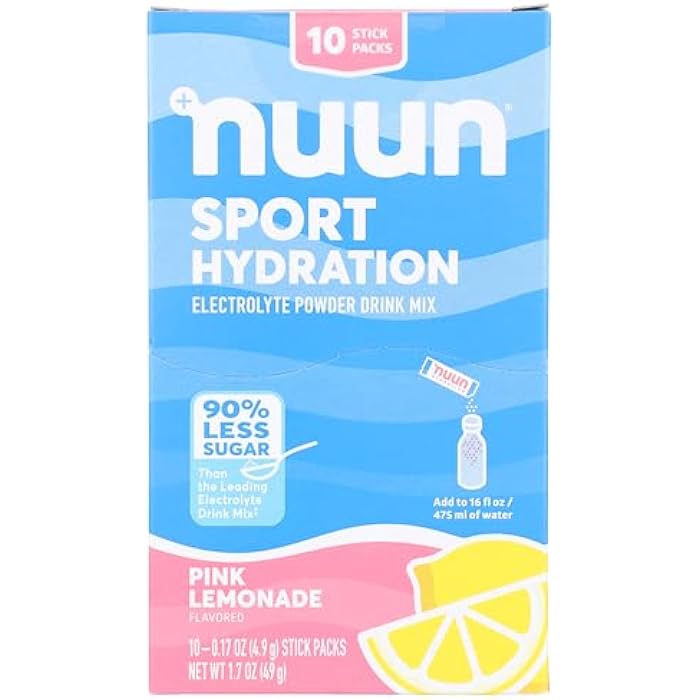 Nuun Pink Lemonade Sport Powder 10 Count, 0.17 Oz - Image 1