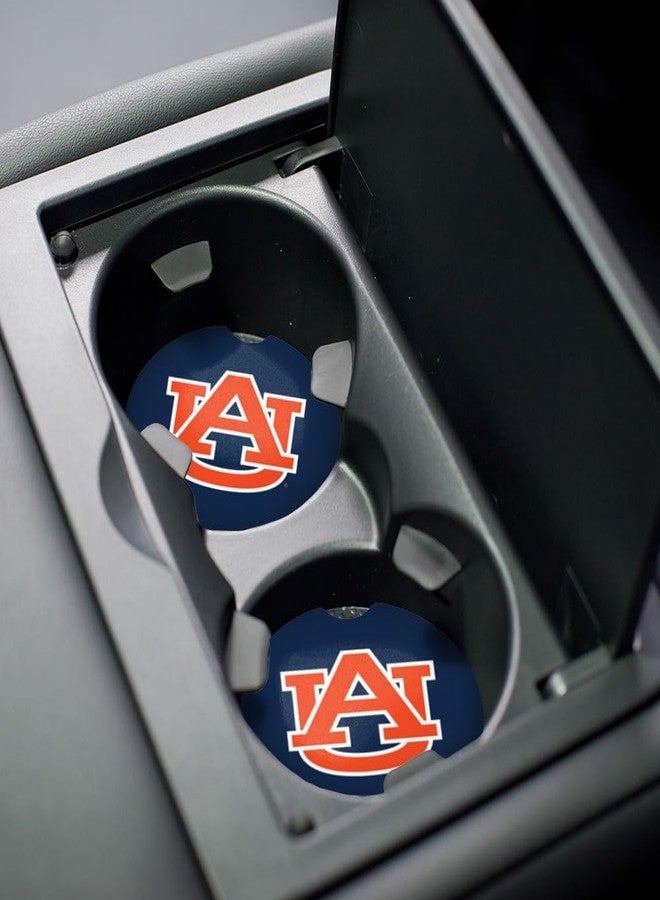 GRAPHICS & MORE Auburn University Tigers Primary Logo Car Coasters, Pack of 2, 2.5" Ceramic Stone, Drink Coaster for Cup Holders with Finger Notch - Image 5