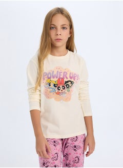 DeFacto Powerpuff Girls Regular Fit Long Sleeve Pajama Set  - Image 1