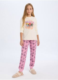 DeFacto Powerpuff Girls Regular Fit Long Sleeve Pajama Set  - Image 4