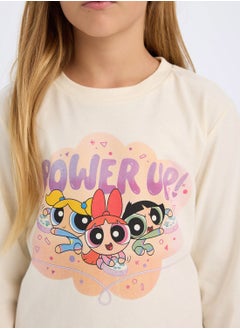DeFacto Powerpuff Girls Regular Fit Long Sleeve Pajama Set  - Image 3