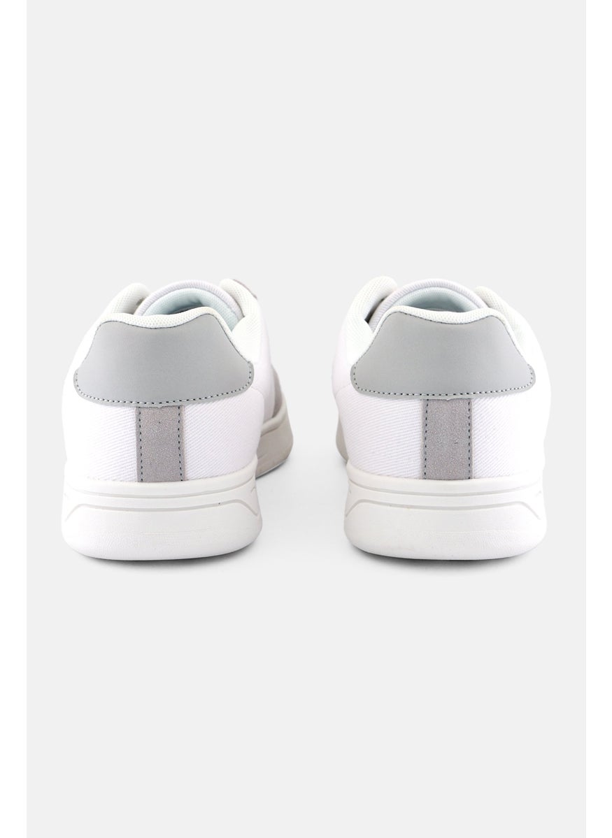 Algspar Men Lace Up Casual Shoes, White  - Image 2