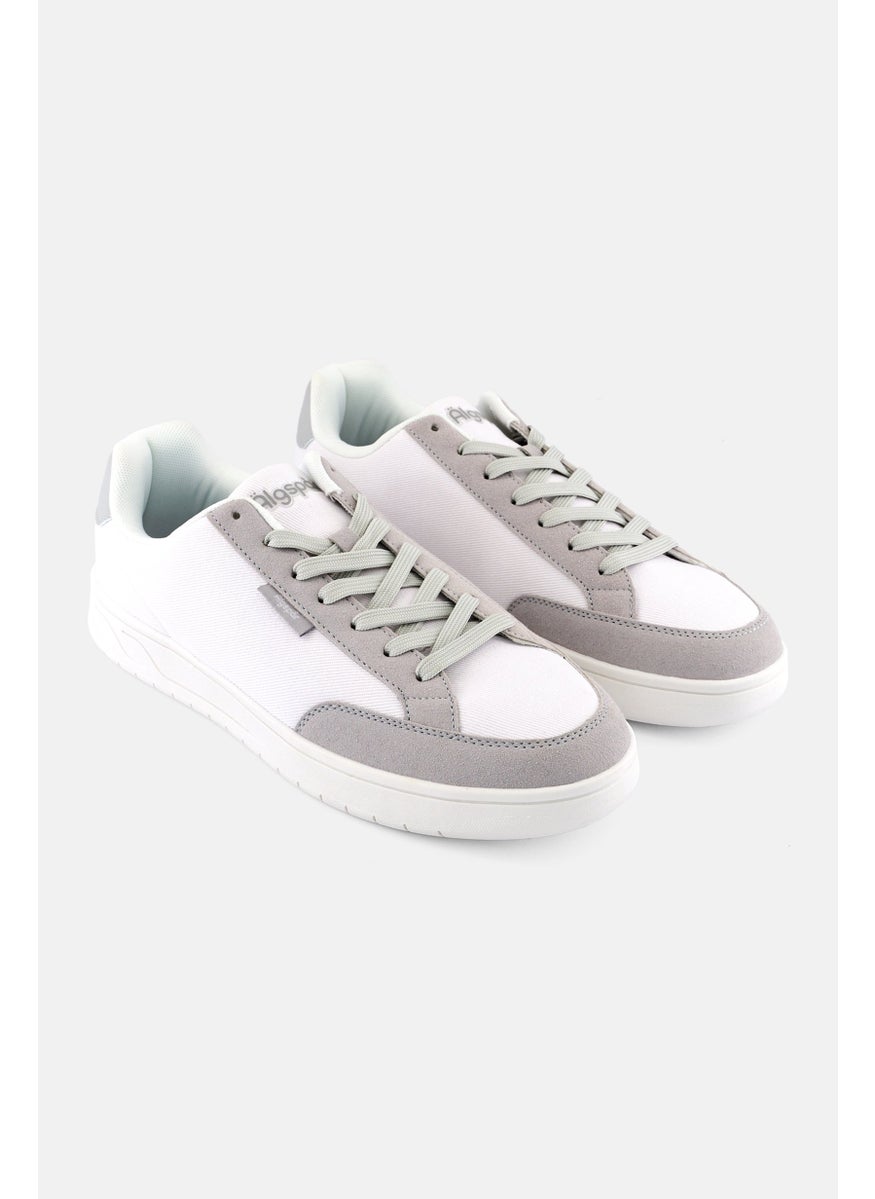 Algspar Men Lace Up Casual Shoes, White  - Image 1