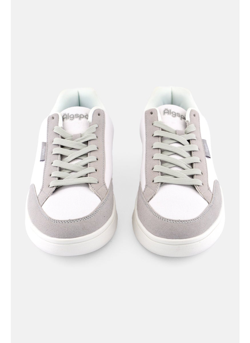Algspar Men Lace Up Casual Shoes, White  - Image 4