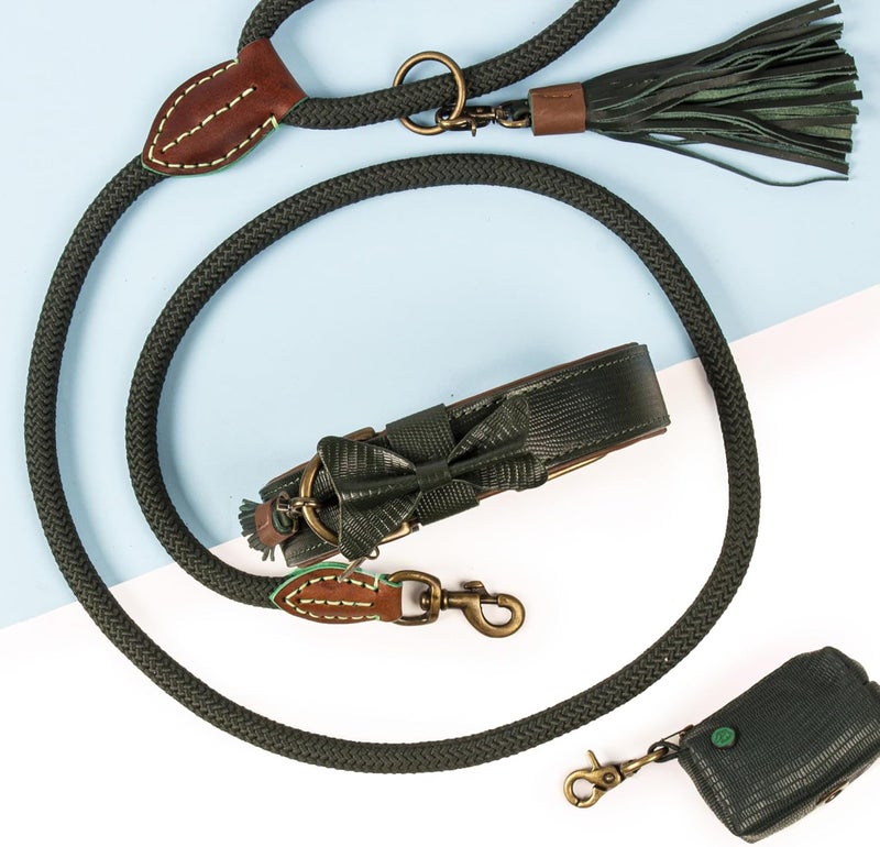 Dog with a Mission Bowie Dog Leash, Large, Green - Image 5