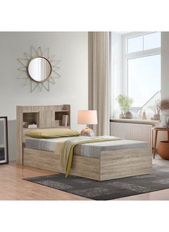DANUBE HOME Supreme 120X200 Young Bed With Storage And Foil Lamited Strong And Sturdy Modern Design Wooden Single Bed Frame Furniture Quiet And Comfortable Beds - French Sonoma Oak  - Image 5