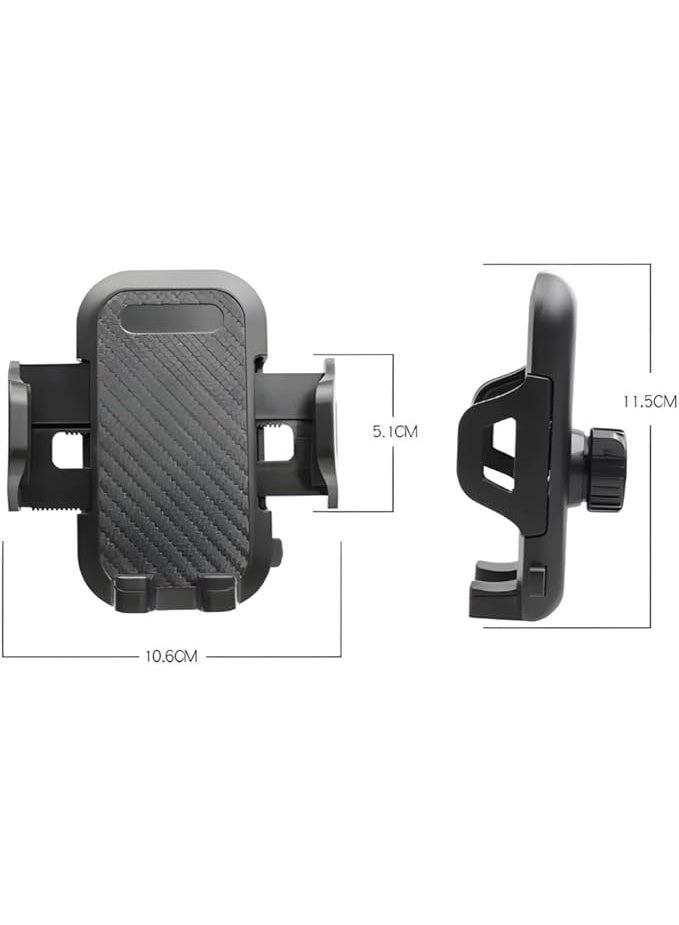 zentora 2-in-1 Universal Flexible Phone Holder, 360° Rotating Cradle Mount for Car Dashboard & Air Vent, Also Works as Desk Stand - Image 3