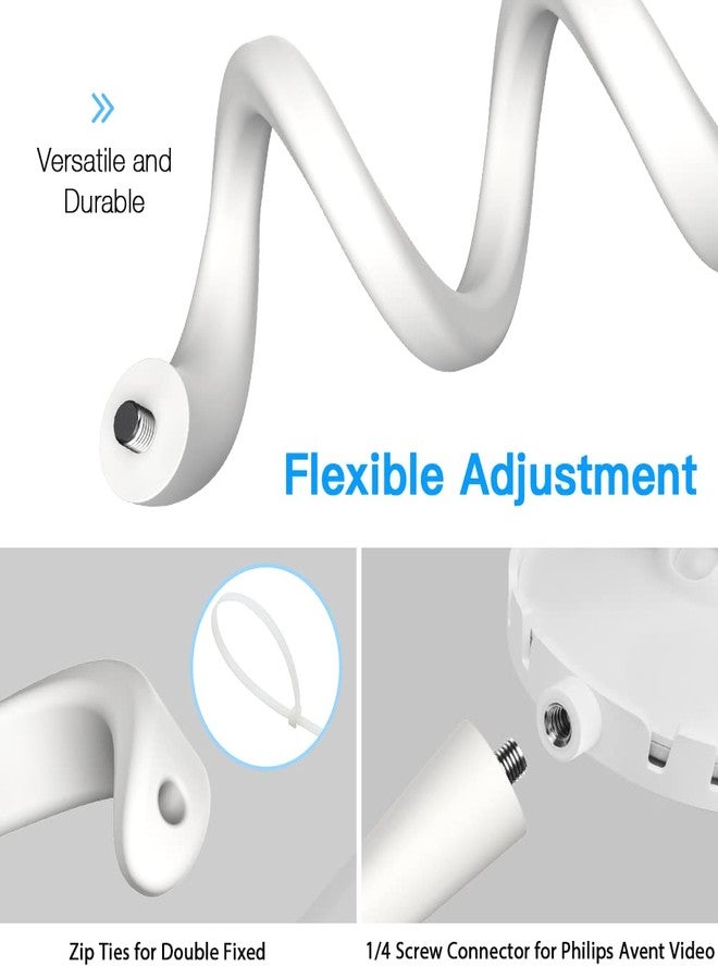 HOLACA Baby Monitor Flexible Mount Crib Mount for nannio Hero2 Hero3 Video Baby Monitor Philips Avent SCD843/37 - Twist Versatile Mounting Kit for nannio Baby Monitor - Image 4