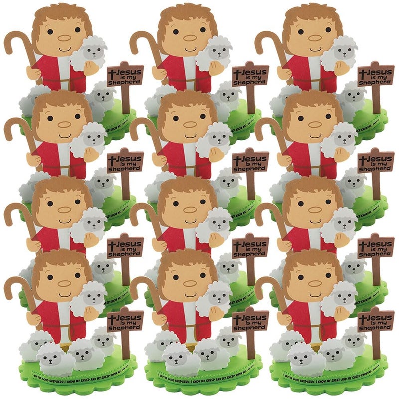 Fun Express 3D Good Shepherd Craft Kit Creative DIY Craft Kits for Kids Perfect for Easter Religious Activities Includes Paints Brushes and EasytoFollow Instructions 12 Pieces - Image 3