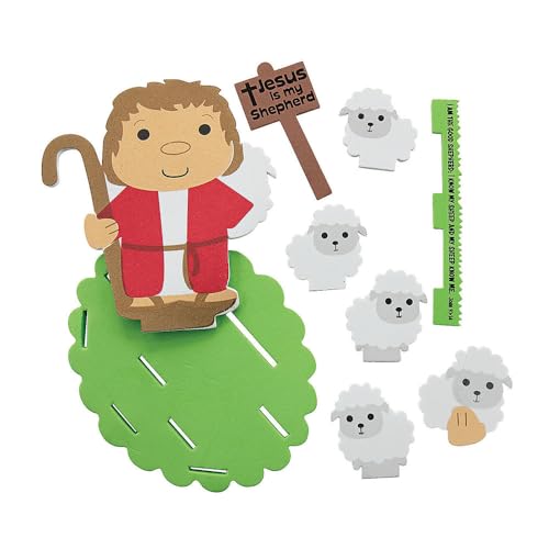 Fun Express 3D Good Shepherd Craft Kit Creative DIY Craft Kits for Kids Perfect for Easter Religious Activities Includes Paints Brushes and EasytoFollow Instructions 12 Pieces - Image 5