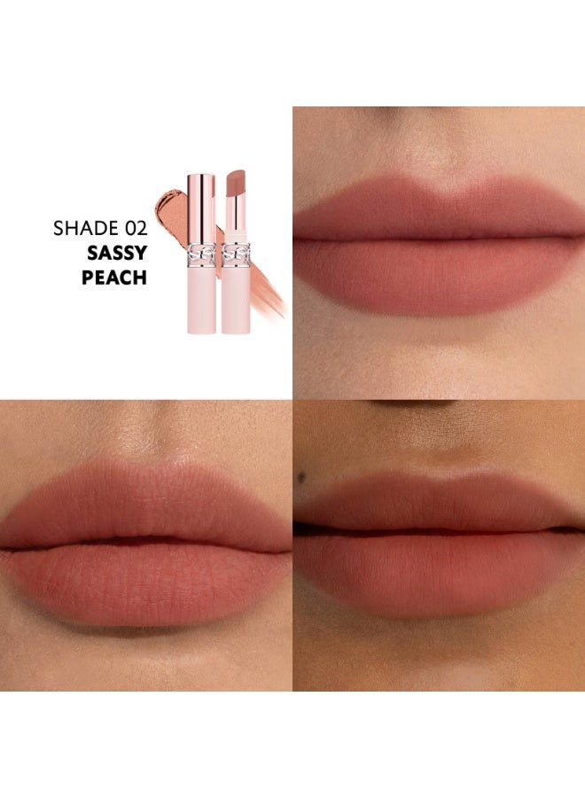 ایو سن لوران إيف سان لوران (YSL) أحمر الشفاه "لوف نود ليب بلاشير" (Lovenude Lip Blusher) - درجة Sassy Peach #02 - Image 2