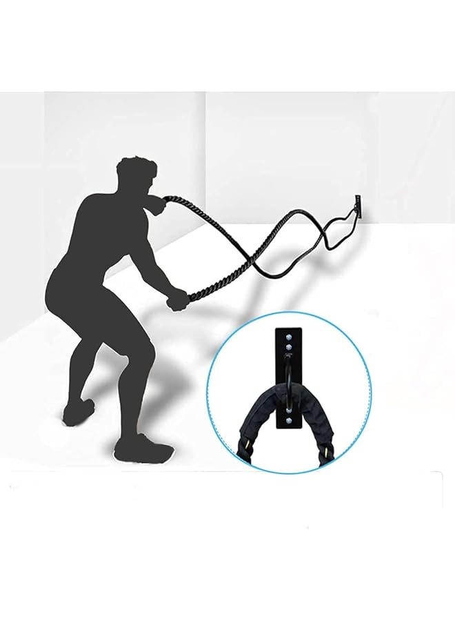 إيروريكس حامل تثبيت على الحائط والسقف، خطاف حبل المعركة، مرساة لأشرطة التعليق، حلقات الجمباز، حبال معركة الأرجوحة، تناسب أنظمة تدريب القوة والوزن، معدات الملاكمة - Image 2