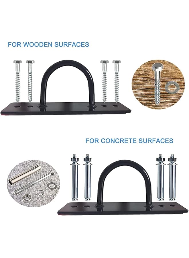 إيروريكس حامل تثبيت على الحائط والسقف، خطاف حبل المعركة، مرساة لأشرطة التعليق، حلقات الجمباز، حبال معركة الأرجوحة، تناسب أنظمة تدريب القوة والوزن، معدات الملاكمة - Image 3