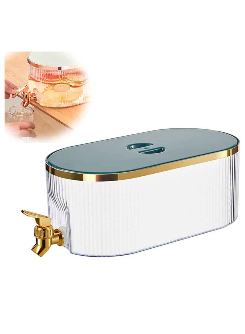 SOLARAE Transparent Beverage Dispenser with Spigot, 1.4 Gallon Iced Juice, Lemonade, Fruit Tea Dispenser for Parties and Daily Use, Ideal Milk Dispenser for Fridge, Compact Water Dispenser. - Image 2