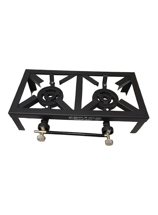 Generic 2 Burner Gas Stove with Table Top 535 Black