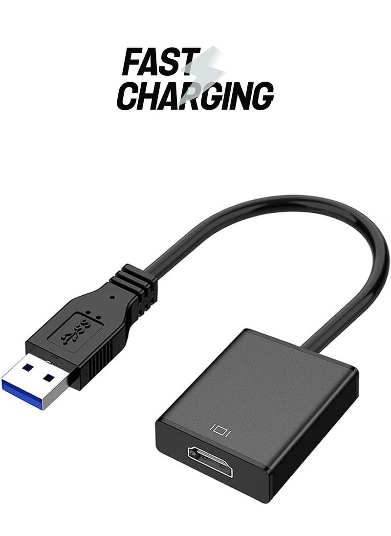 joyzzz - محول USB إلى HDMI لشاشات متعددة 1080P متوافق مع نظام التشغيل Windows XP 7 8 10 11 - Image 1