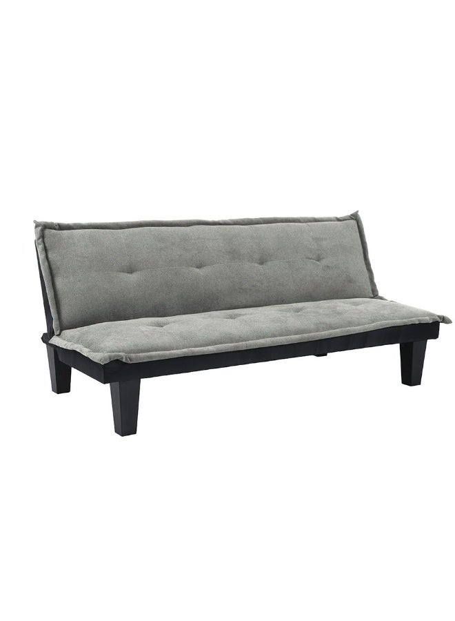 DANUBE HOME V2 Manolo Fabric Sofabed | Convertible Sleeping Sofa Bed | Comfortable Living Room Furniture L165xW80xH73cm - Grey - Image 3