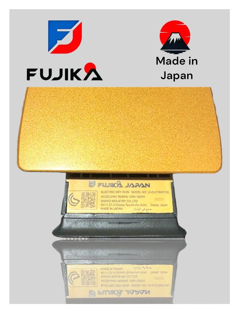 FUJIKA FUJIKA Dry Iron DL21SKSY | 1000–1200W, Ceramic Soleplate, Easy Temperature Control – 3-Year Warranty, Made in Japan  - Image 5
