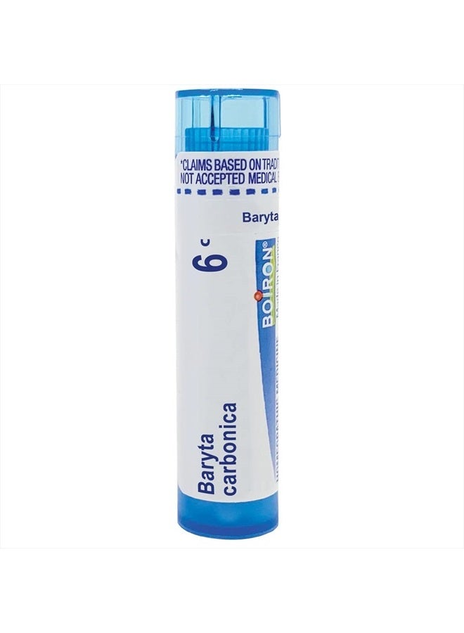 Boiron Baryta Carbonica 6C for Sore Throat Worsened by Cold & Wet Weather - 80 Pellets - Image 1