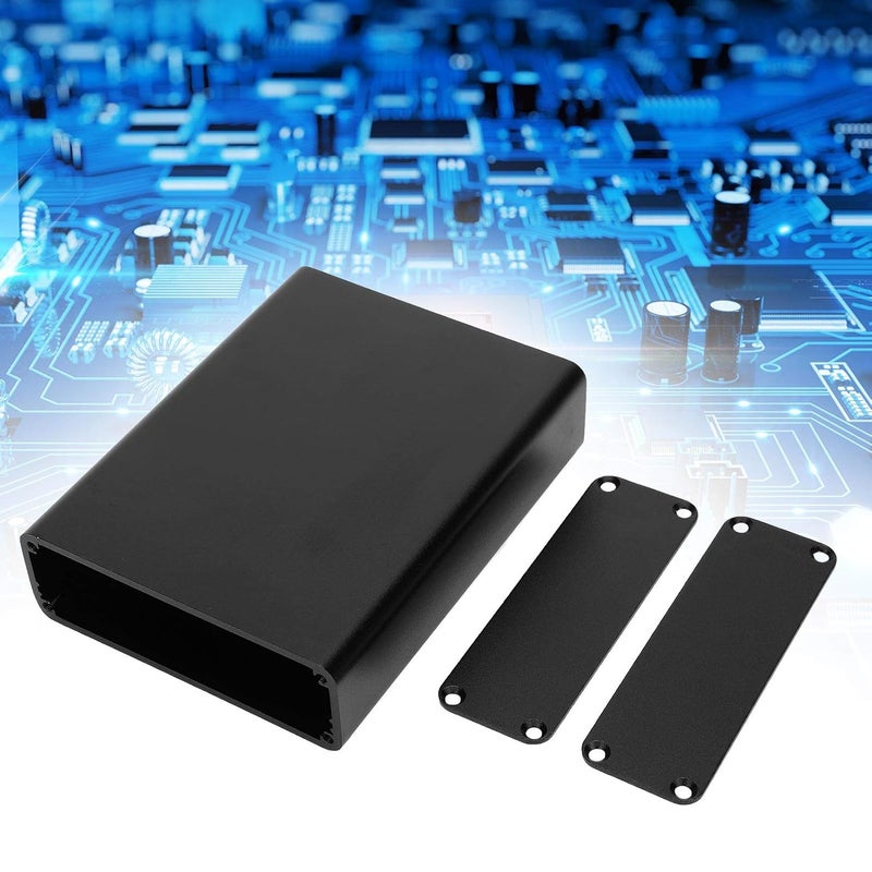 Aluminum Electronic Enclosure Box 84 x 110mm with Stainless Steel for GPS PCB - Image 3