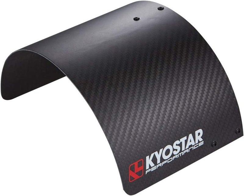 Kyostar غطاء حماية من ألياف الكربون الحقيقية 100% من Kyostar Universal لفلتر الهواء المخروطي مقاس 2.5-3.5 بوصة ألوان عصرية - Image 3