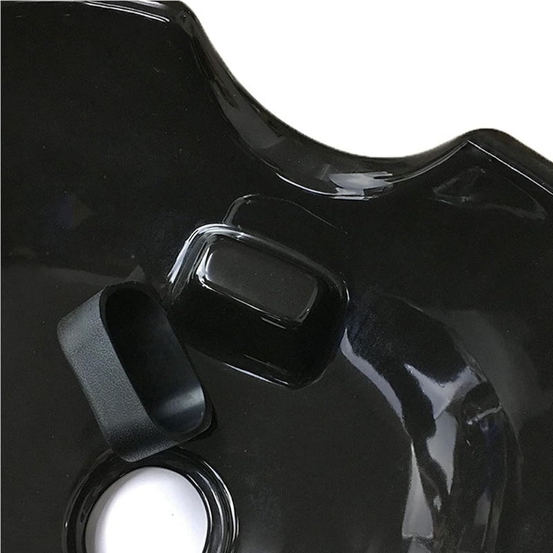 DOACT Shampoo Neck Cushion,5 Colors Silicone Neck Rest Shampoo Bowl Cushion Beauty Salon Spa Hair Washing Sink ow (Black) - Image 5