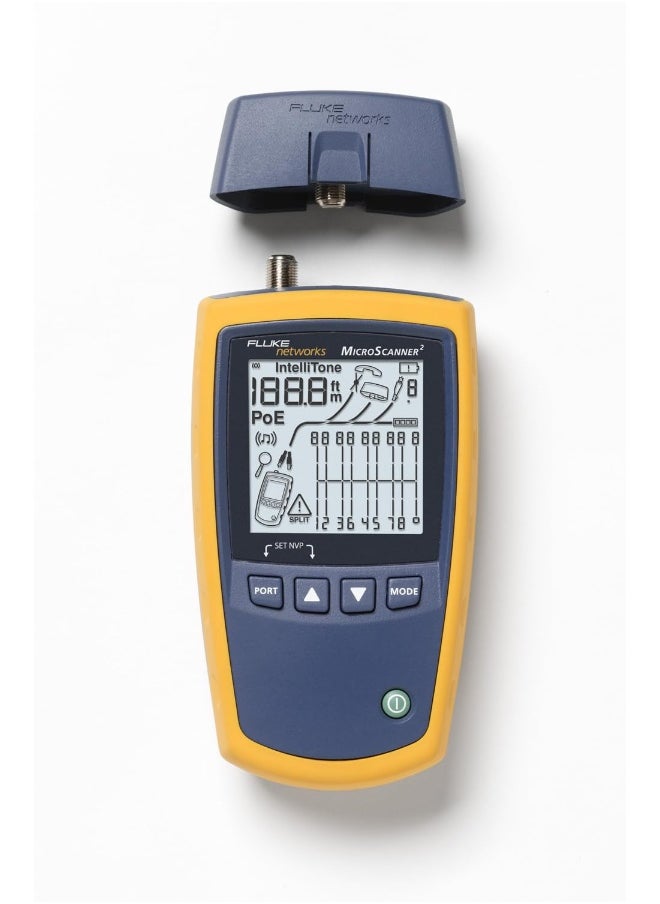 Fluke Networks MS2-100 MicroScanner2 Copper Cable Verifier with Built-In IntelliTone Toning  - Image 2