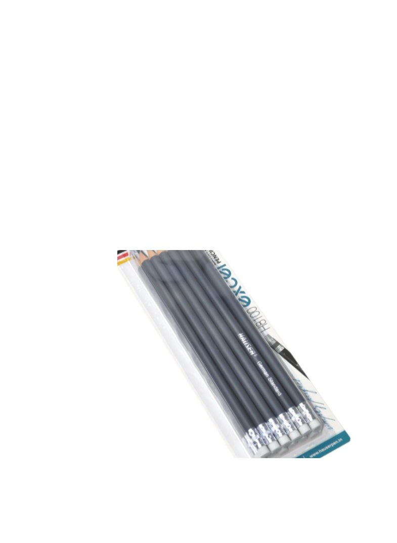 HAUSER - HAUSER EXCEL JUMBO EXTRA DARK PENCIL , DARK AND STRONG LEAD SUPERIOR TRATED SOFT WOOD STRONG AND ACCURATE BONDING , HIGH QUALITY COMPRESSED 2B LEADS FOR DARK LINES AT LOW PRESSER GERMAN STANDARD, GRIP SOLID - Image 1