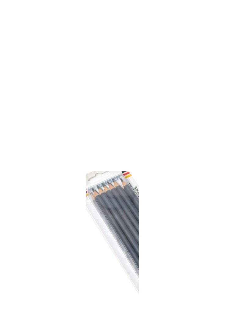 HAUSER - HAUSER EXCEL JUMBO EXTRA DARK PENCIL , DARK AND STRONG LEAD SUPERIOR TRATED SOFT WOOD STRONG AND ACCURATE BONDING , HIGH QUALITY COMPRESSED 2B LEADS FOR DARK LINES AT LOW PRESSER GERMAN STANDARD, GRIP SOLID - Image 1