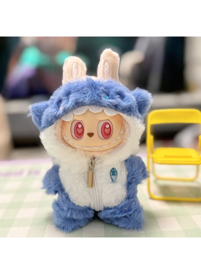 Loquat 2nd Generation Mystery Box Labubu Clothing PVC Face Pendant - Labubu Sit-Sit Party Series