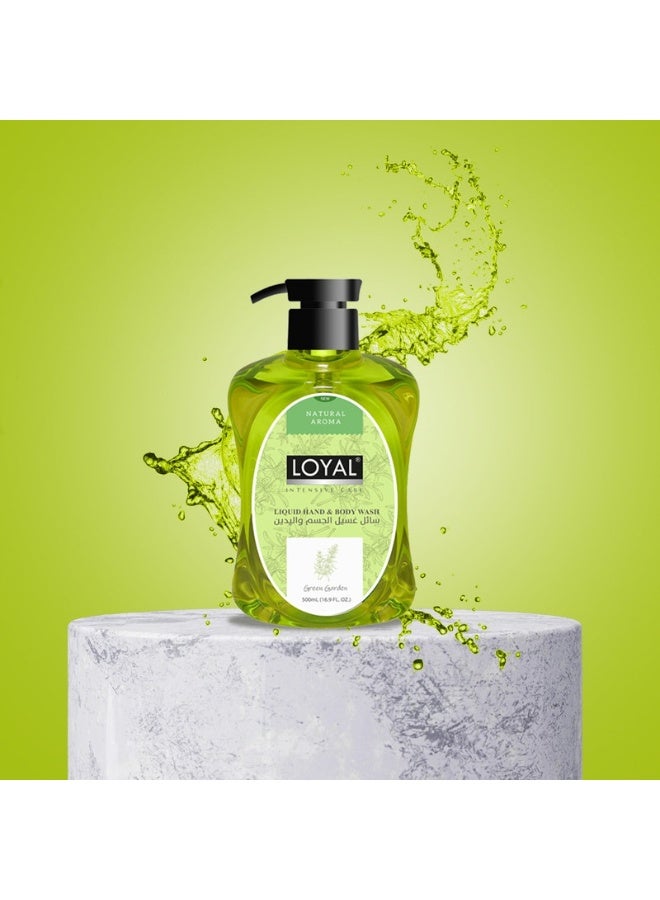 loyal صابون يد سائل - برائحة الحديقة الخضراء - عطر طبيعي - 500 مل - Image 4