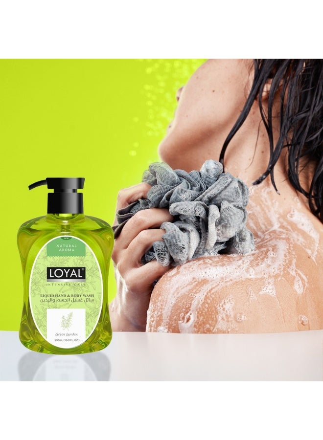 loyal صابون يد سائل - برائحة الحديقة الخضراء - عطر طبيعي - 500 مل - Image 3