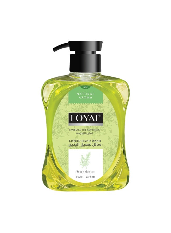 loyal Liquid Hand Wash - With Green Garden Scent - Natural Aroma - 500 ml - Image 1