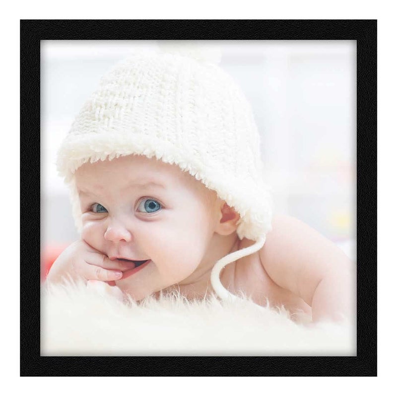 ArtX Paper Cute Smiling Baby Framed Poster Wall Art Painting Multicolor Baby 13X13 in Set of 1