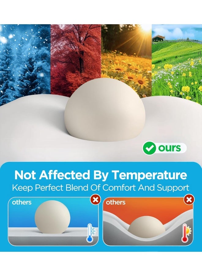 Osteo Enjoy Pain Relief Sleeping Cervical Neck Pillow Ergonomic Contour Zoned Fits Side Sleeper NonTemperature Affected Memory Foam Pillows Qmax Cooling Pillow Support Back Stomach Sleepers - Image 5