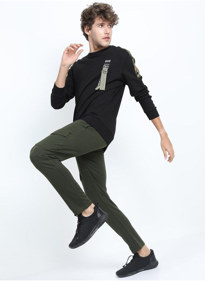 HIGHLANDER - Solid Slim Fit Track Pants by Styli - Image 1