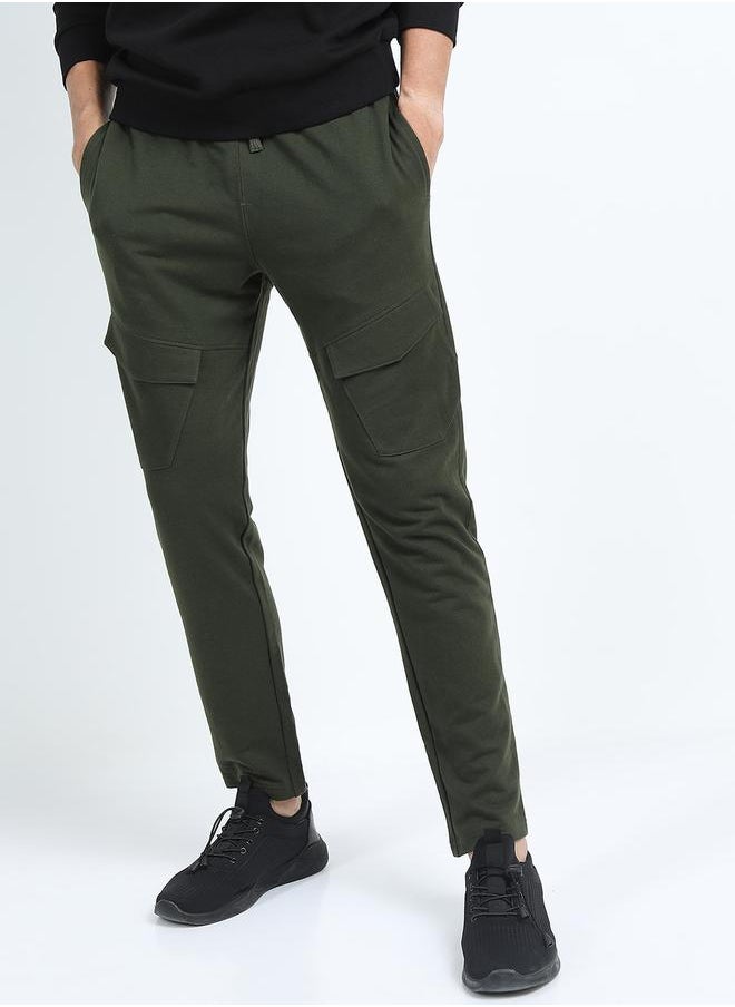 HIGHLANDER - Solid Slim Fit Track Pants by Styli - Image 1