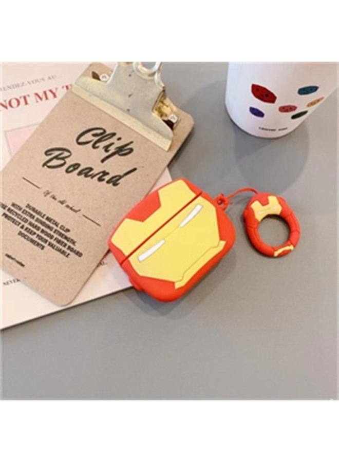 AirPods 4Th Generation Cartoon Silicone Soft Protective Cover Suitable For Apple Wireless Bluetooth Headphone Case Hot Sale In Foreign Trade-Color:O13 Model (with Ring)-Applicable Models:Airpods 4 (2024 Version)  - Image 1