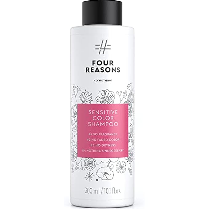 No nothing FOUR REASONS SENSITIVE COLOUR SHAMPOO - FRAGRANCE-FREE COLOUR PROTECTION SHAMPOO - FOR DYED HAIR | 100% VEGAN | 300 ML - Image 1
