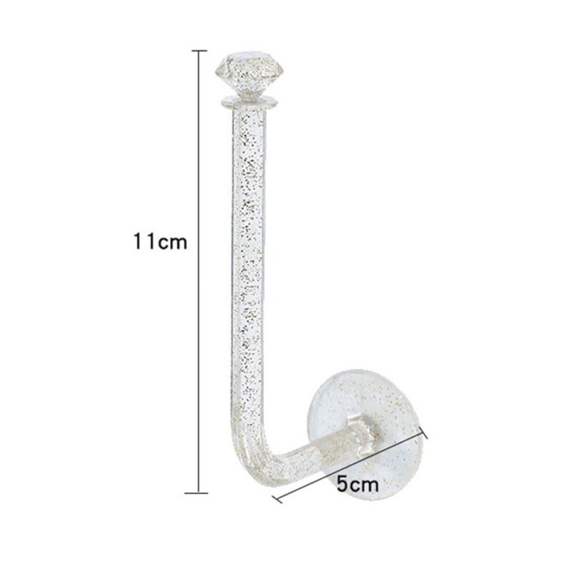 4Pcs Wall Mounted Hooks Hanger L Shape for Bathroom Bathroom Shower Storage Headband Holder Adhesive - Image 3
