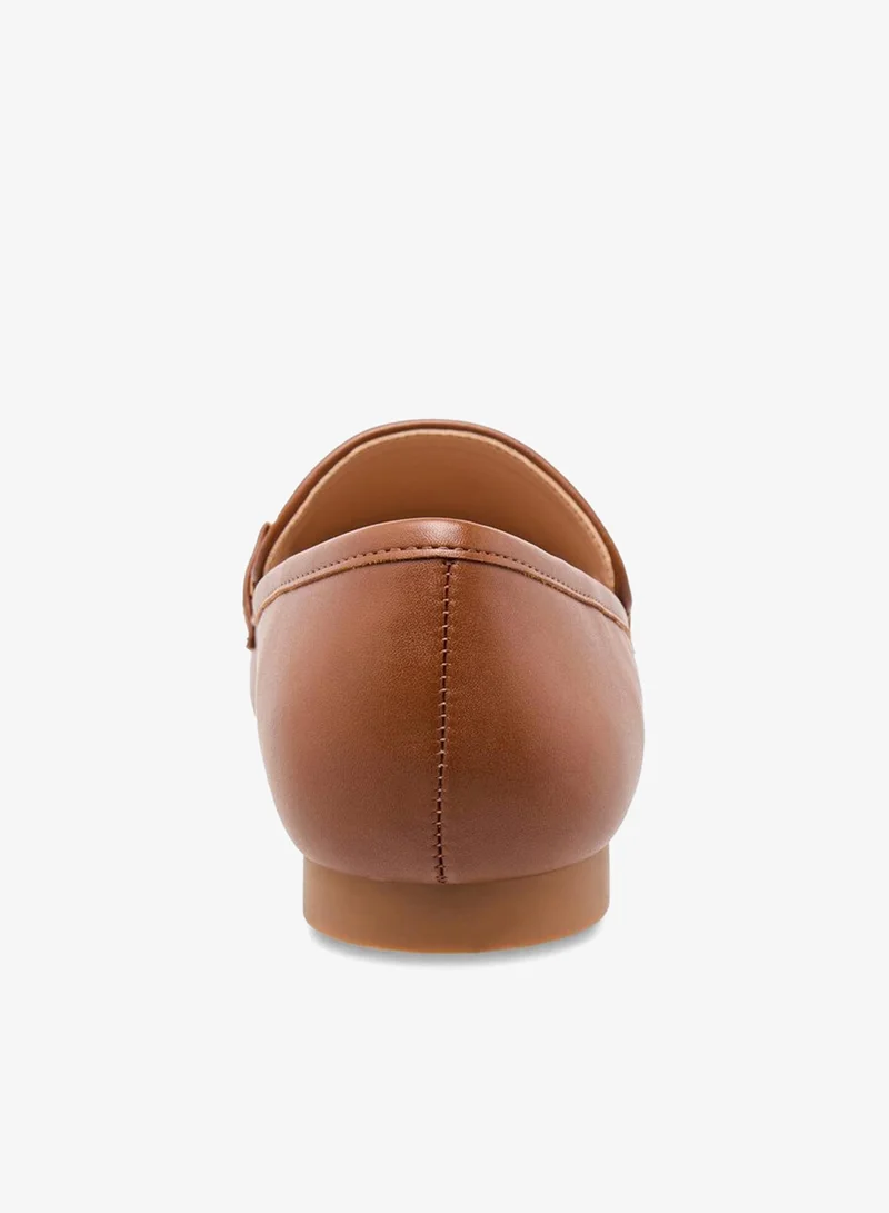 ELLE BROWN Women Logo Accent Slip-On Loafers for Women | Best Price UAE