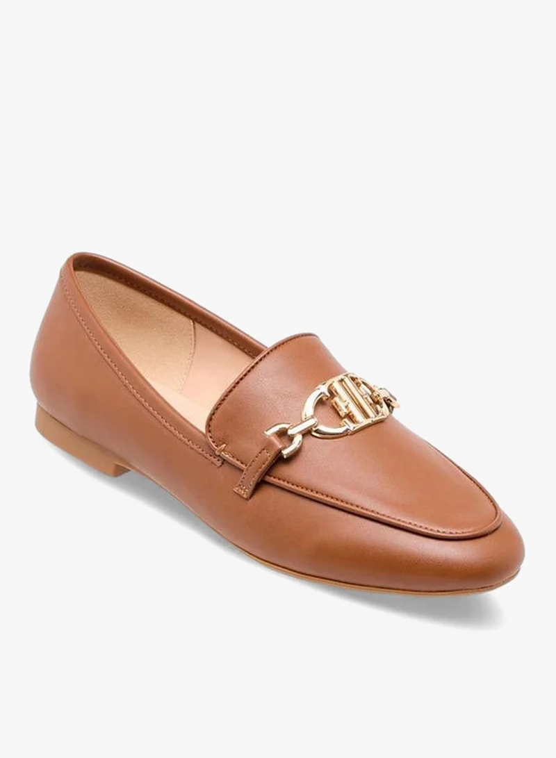 ELLE BROWN Women Logo Accent Slip-On Loafers for Women | Best Price UAE
