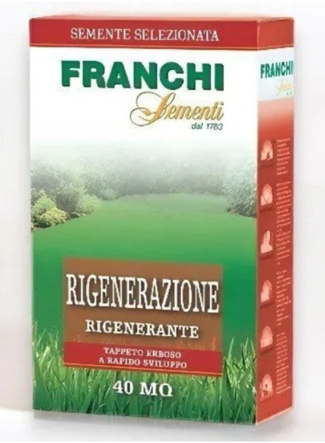 Franchi Sementi Rigenerazione Grass Seeds 1kg – 40m² Fast-Growing Lawn Repair - Image 1