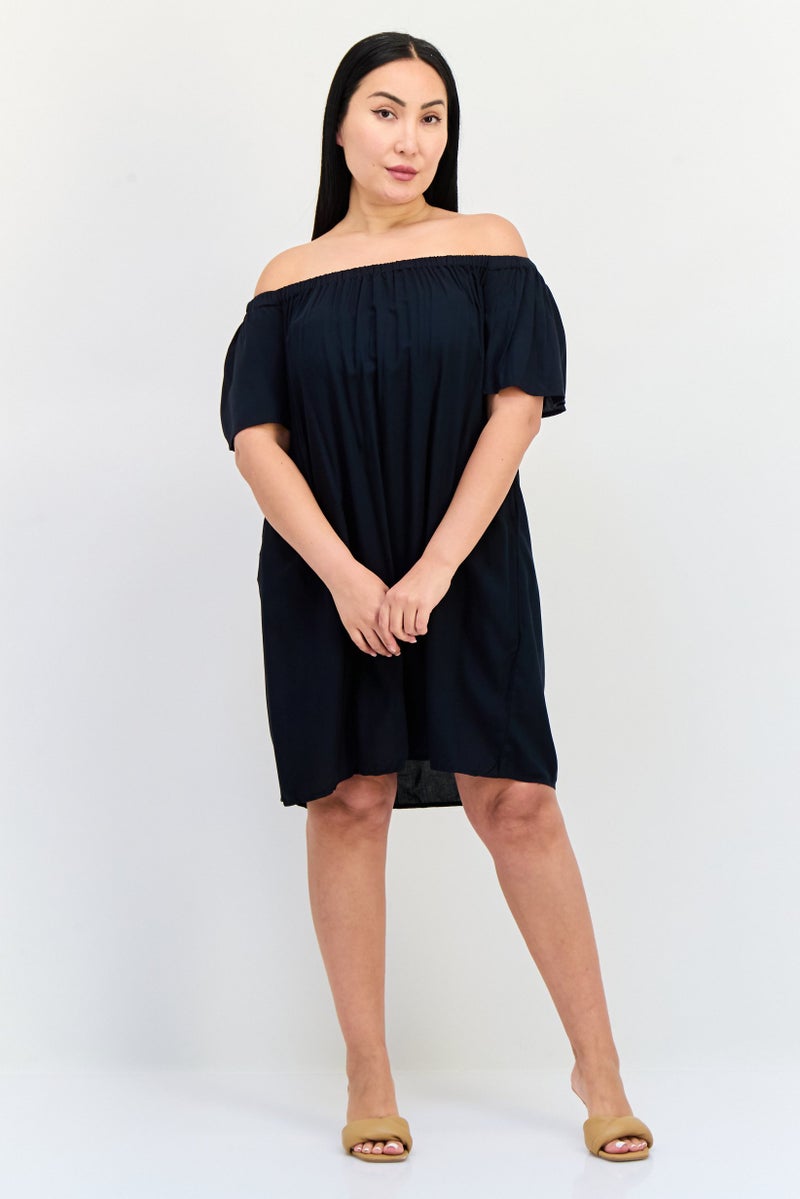 ONLY Women Solid Casual Mini Dress, Black - Image 4