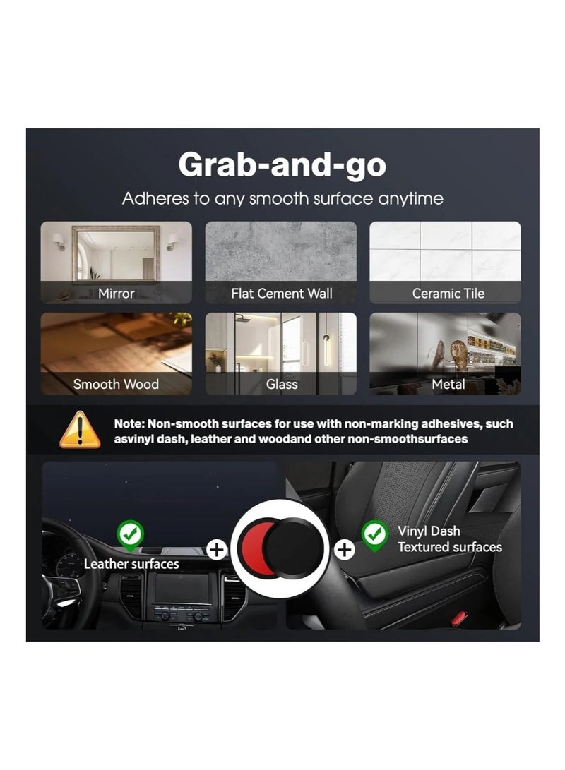 Denx Magnetic Foldable Car Phone Holder with Strong Suction Cup – 360° Rotatable Dashboard & Windshield Mount Stand Compatible with MagSafe & All Smartphones - Image 4