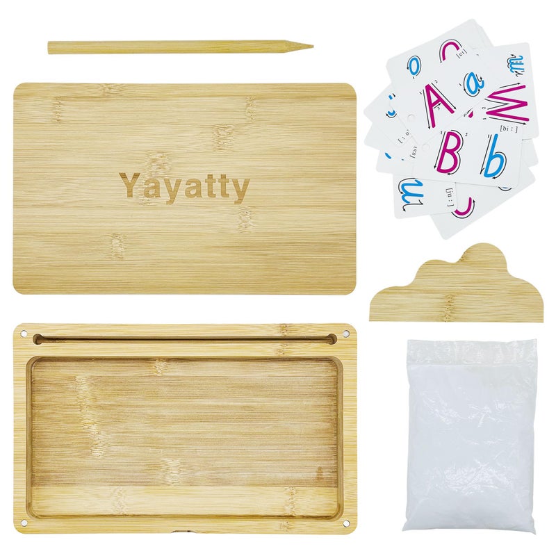 Sandtablet Early Drawing Toy Wood, Montessori Sand Table Learning Toy